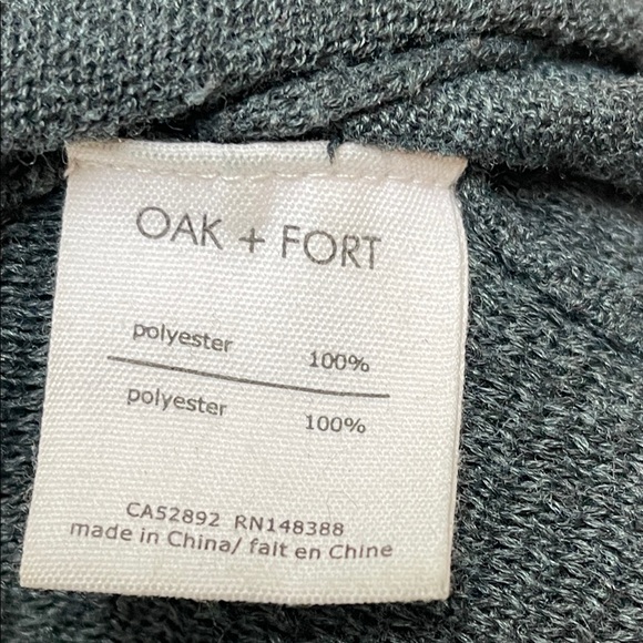 Oak + Fort long Open-Front Cardigan grey-blue - S - Picture 4 of 4